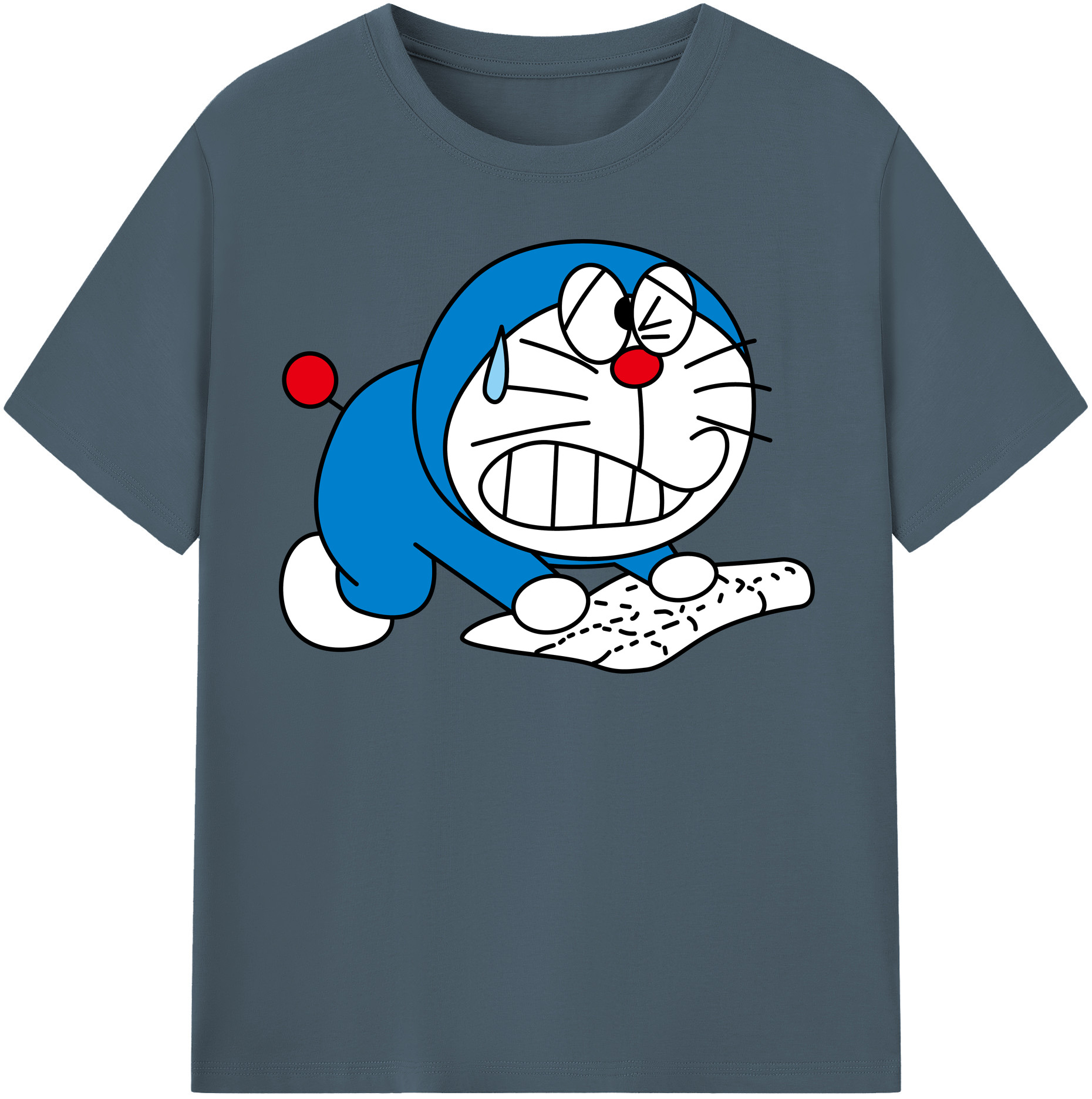 （画像用） ドラえもん Doraemon 綿100％半袖Tシャツ（フロントプリント）